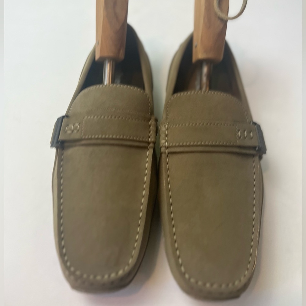 UNLISTED by KENNETH COLE Wister Belt Driver Faux Suede Mens Loafers Size 8